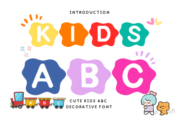 Adorable Cute Kids Abc Font for Creative Craft Projects
