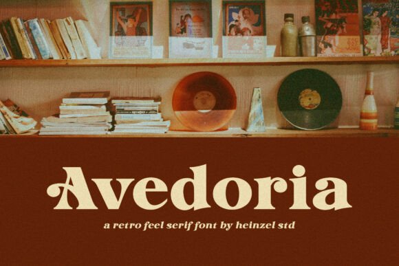 Avedoria: A Bold Retro Serif Font for Creative Campaigns