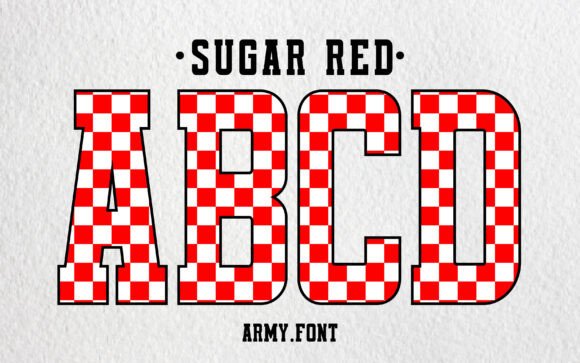 Discover the Charm of Sugar Red: A Font for Makers
