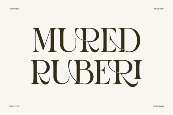 Elevate Your Brand with Mured Ruberi: A Modern Serif Font