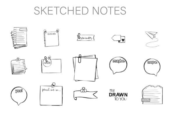 Enhance Your Brand with Sketched Notes Dingbats Font