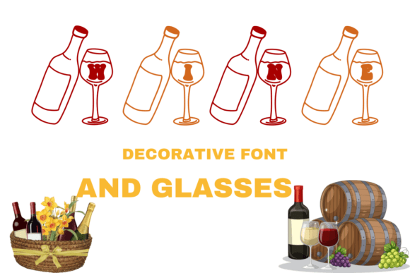 Enhance Your Brand with Wine and Glasses Font