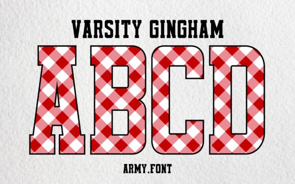 Enhance Your Campaigns with Varsity Gingham Font
