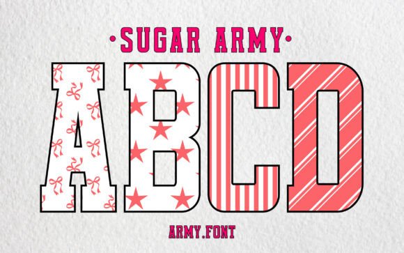 Enhance Your Web Design with Sugar Army Pink Font