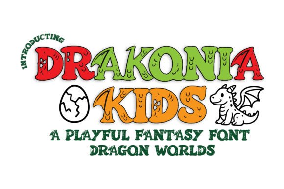Exploring Drakonia Kids: A Playful Decorative Font