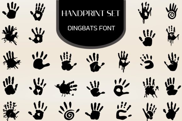 Handprint Set Font: Adding Human Touch to Branding