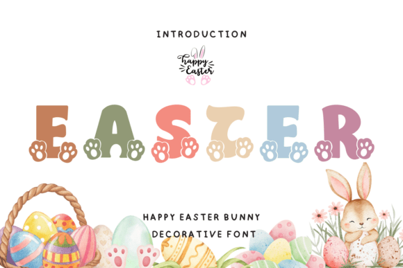 Happy Easter Bunny: A Charming Font for Editorial Design