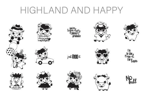 Highland and Happy Dingbats: A Joyful Font for Editorial Design