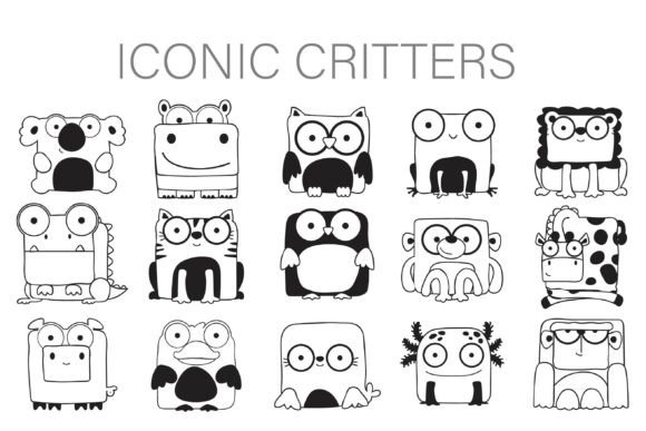 Iconic Critters Dingbats: A Whimsical Font for Creative Publishing