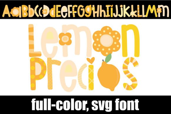 Lemon Precious: A Cheerful Full-Color SVG Font for Editorial Design
