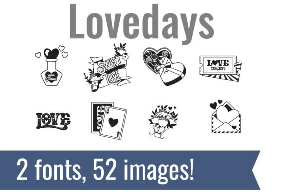 Lovedays Dingbats: A Romantic Font for Editorial Design