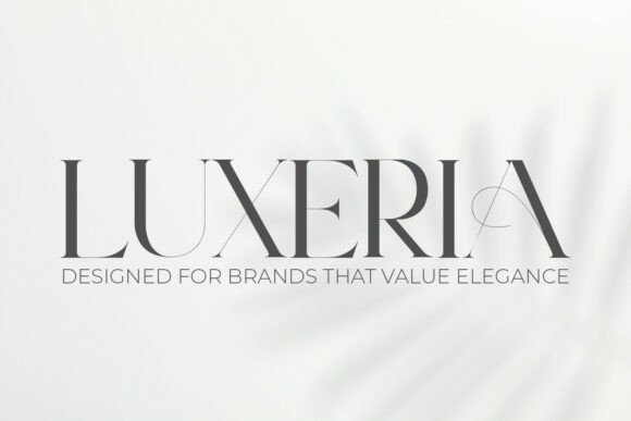 Luxeria: The Refined Serif Font for Premium Branding