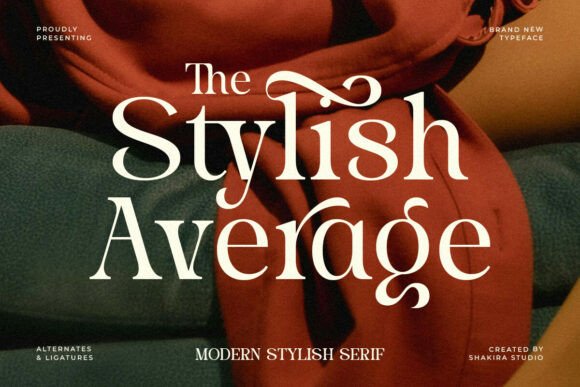 Stylish Average: The Perfect Serif Font for Creative Makers