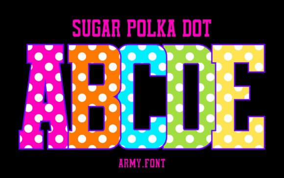 Sugar Polka Dot Font for Vibrant Editorial Design